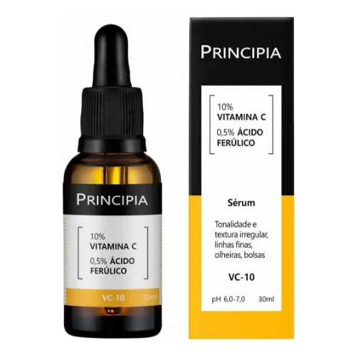 Sérum vitamina c em forma de frasco com conta gotas preto