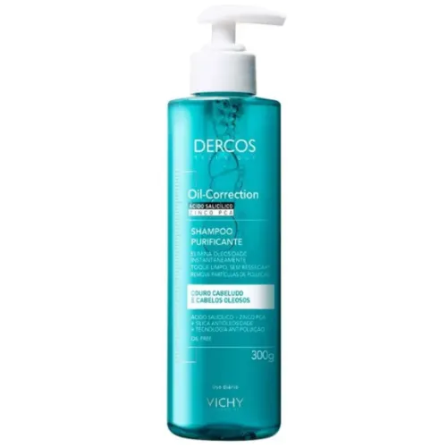 Frasco de shampoo para cabelos oleosos grande e cilíndricos com pump branco