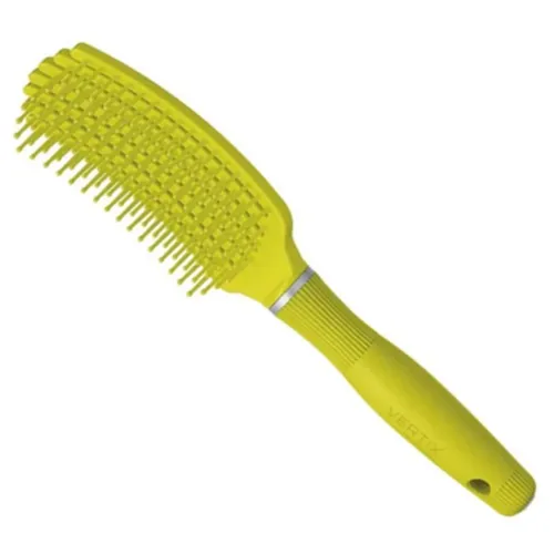 Escova polvo média toda amarela