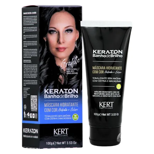 Caixa de tonalizante para cabelo toda preta