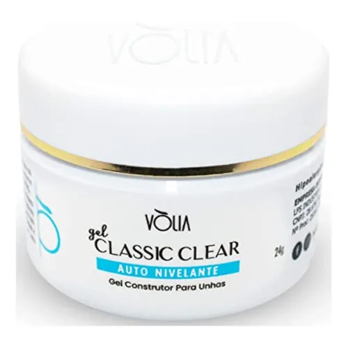 Pote de gel construtor de unhas todo branco