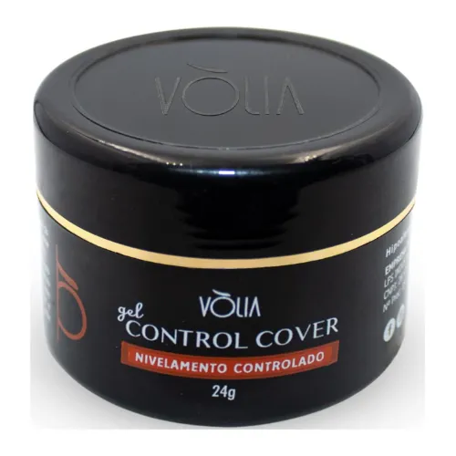 Pote de gel para unhas todo preto